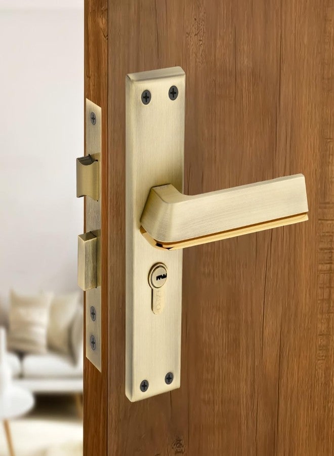 LAPO Door Lock for Home Main Door, Heavy Duty Door Lock Set with Keys 60mm Cylinder, 45x50mm Lockbody - Ideal for Home, Bedroom, Office, Hotel (Antique Finish, 3 Years Warranty) CY-176 - Image 1